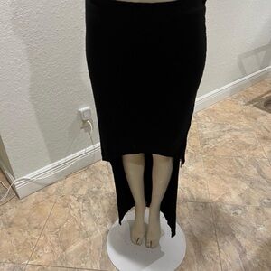 Marciano Elegant Black High-Low Skirt